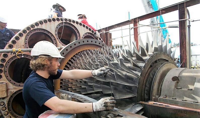 Frame6 major overhaul during disassembly